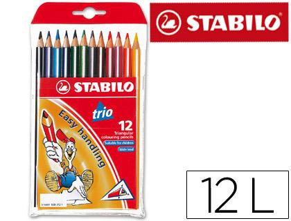 Lápis de Cores Trio Stabilo 12 Unidades
