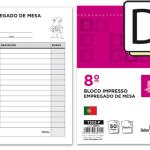 Bloco Empregado de Mesa Duplicado (105 x 155 mm)
