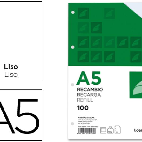 Recarga Din A5 100 Folhas 100 Gr Liso