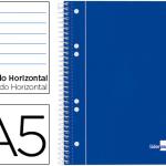 Caderno Espiral Capa Azul 80F A5 Pautado