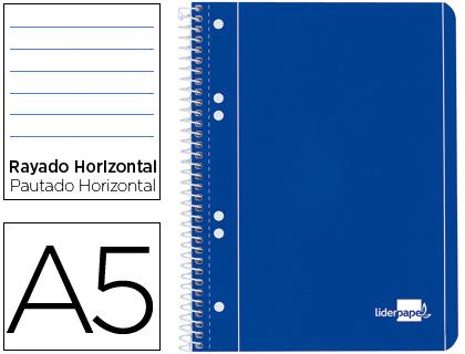 Caderno Espiral Capa Azul 80F A5 Pautado