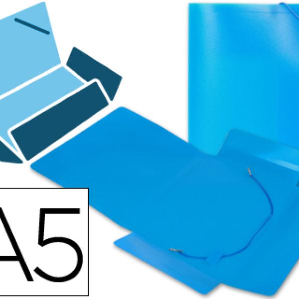 Pasta de Elasticos em Polipropileno A5, Azul