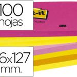 Bloco Notas Adesivas Post - It Neon 76 X 127 mm