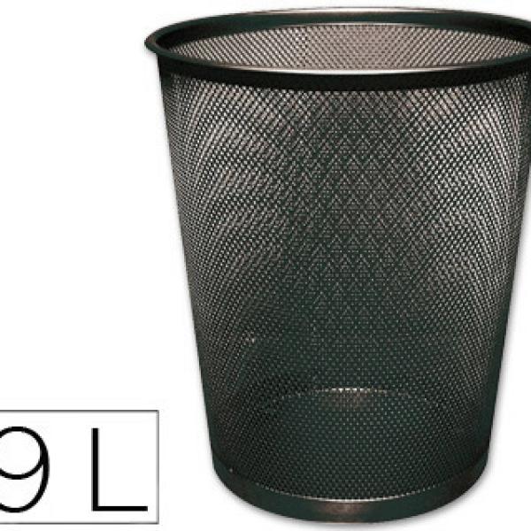 Cesto Q - Connect de Papeis de Rede Metalico Preto Capacidade 19 Litros 295x345x240 mm