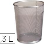 Cesto Q - Connect de Papeis de Rede Metalico Prata Capacidade 7 Litros 20,5x21x15 cm