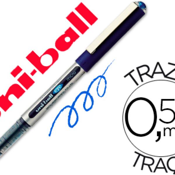 Marcador Uni - Ball Roller Ub - 150 Micro Eye Azul 0,5 mm