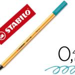 Marcador Stabilo Ponta de Fibra Point 88 Azul Turquesa 0,4 mm