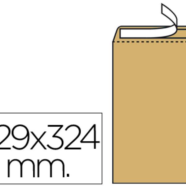 Envelope Saco N.7 Kraft Din C - 4 229X324 mm Tira de Silicone (250 Unidades)