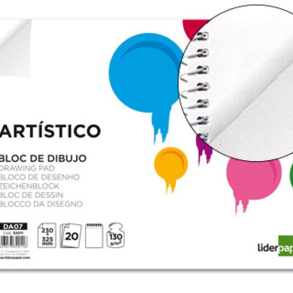 Bloco Desenho Verona Espiral 20F Branco 230X325mm