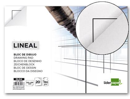 Bloco de Desenho Lineal Colado 230X325mm 20F 130g/m2 c/ Esquadria