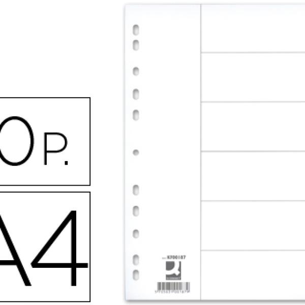 Pack 10x Separadores Q - Connect de Cartolina Din A4