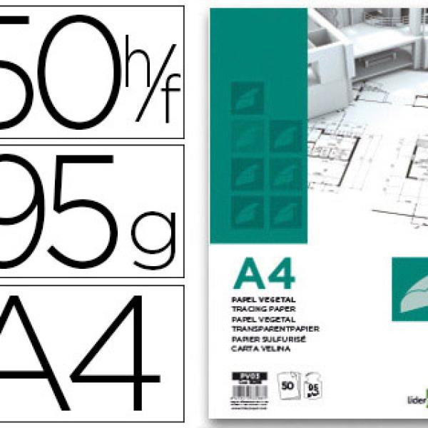 Bloco Colado Papel Vegetal A4 50 F