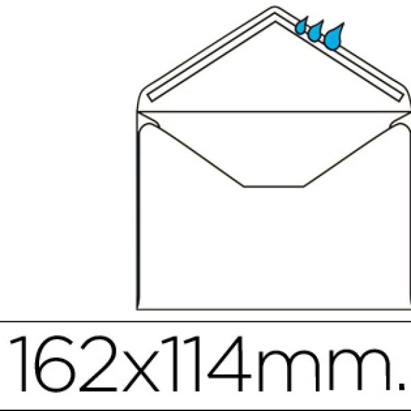 Pack 500x Envelope Mínimo Normalizado Branco 114x162mm Engomado