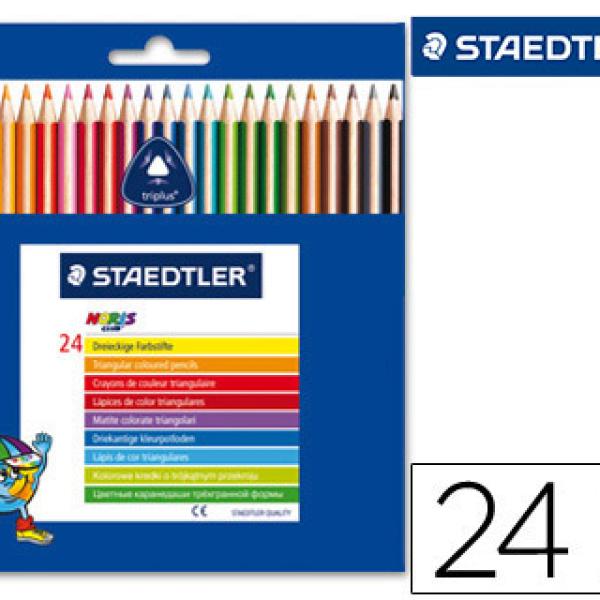 Lápis de Cores Staedtler Noris Club Caixa de 24 Cores Slim