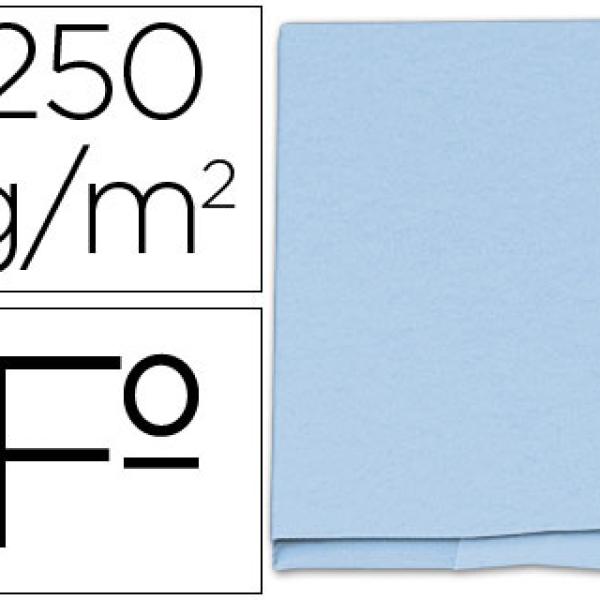 Classificador Gio de Cartolina Folio Pocket Azul c/ Bolsa e Aba 250g