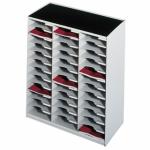 Modulo Classificador Paperflow Mono - Bloco c/ 36 Divisorias Na Cor Cinza