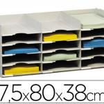 Ficheiro de Arquivo Paperflow 15 Divisorias p/ Din A4 Na Cor Cinza 313x304x757 mm