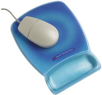 Tapete Para Rato Com Apoio De Pulsos Na Cor Azul - 3M