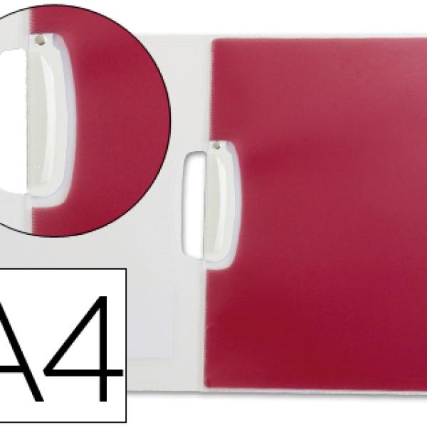Bolsa Dossier Beautone A4 c/ Clip Lateral, Cristal c/ Separadores
