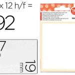 Etiquetas Adesivas 10 + 2 Folhas, 19X27 mm, 192 Etiquetas
