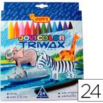 Lápis de Cera Jovicolor Triwax c/ 24 Unidades