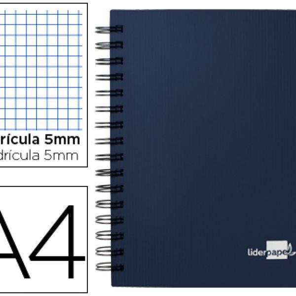 Caderno Espiral Executive 100 Fls A4 Azul Quad