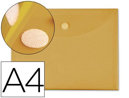 Bolsa Porta Documentos Polipropileno Din A4 Amarelo