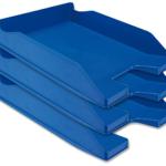Tabuleiro de Secretaria Q - Connect Plastico Azul Opaco