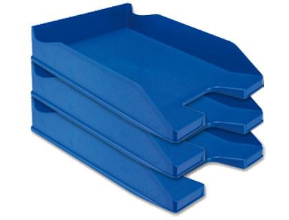Tabuleiro de Secretaria Q - Connect Plastico Azul Opaco