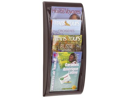 Expositor Paperflow Mural c/ 4 Divisorias p/ Din A4 650x290x95 mm