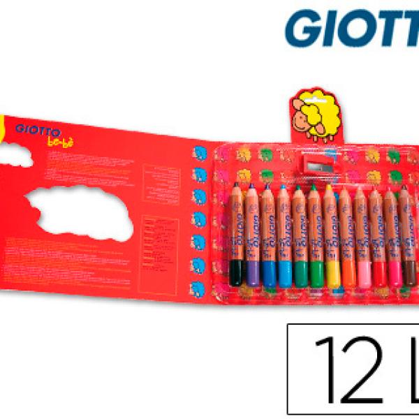 Lápis de Cores Giotto Bebe 12 Cores