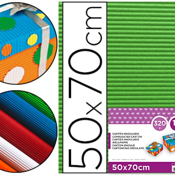 Cartão Ondulado 320Gr. 50X70 cm - Verde
