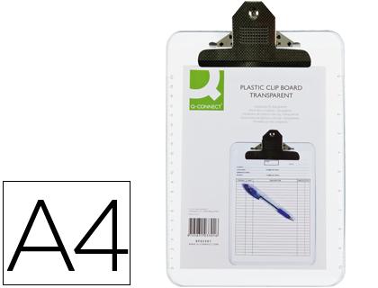 Porta Notas Q - Connect Din A4 em Plastico Transparente Extra - Duro