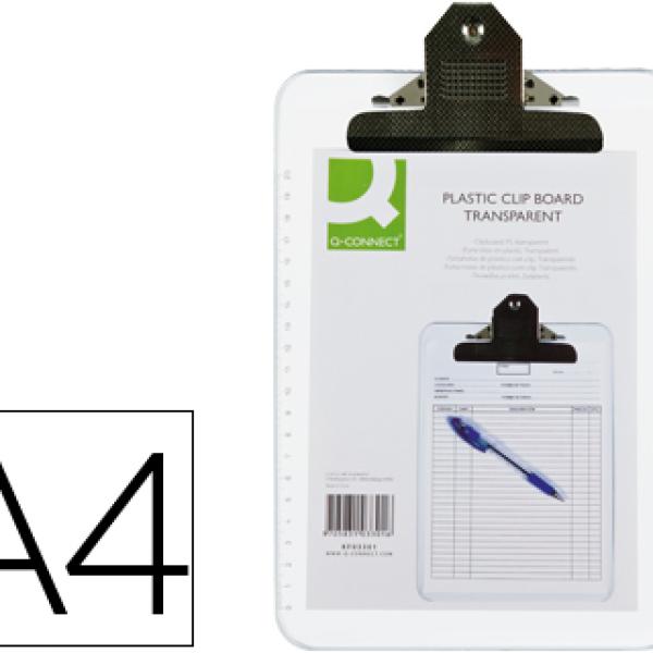 Porta Notas Q - Connect Din A4 em Plastico Transparente Extra - Duro
