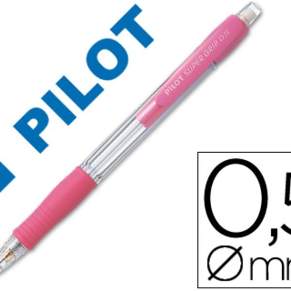 Lapiseira Pilot Super Grip Rosa 0,5 mm c/ Grip