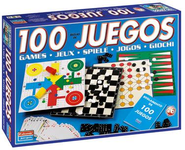 Jogo De Mesa Falomir - 100 Jogos Reunidos - FALOMIR