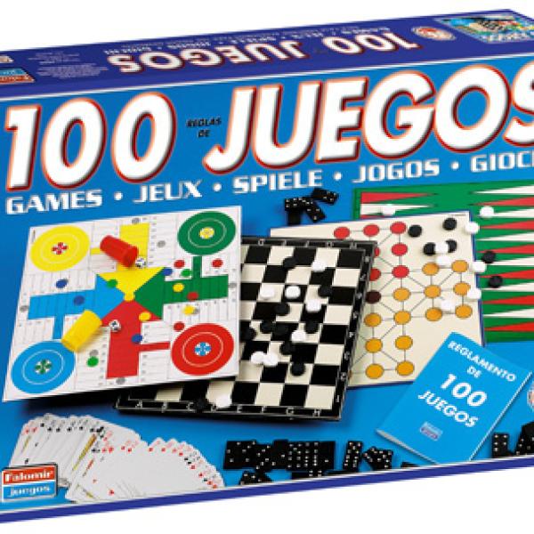 Jogo De Mesa Falomir - 100 Jogos Reunidos - FALOMIR