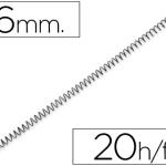 Espiral Metalico Yosan Preto Passo 64 5:1 6 mm Calibre 1,00mm