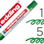 Marcador Edding Marcador 3300 N.3 Verde - Ponta Biselada