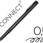 Marcador Q - Connect Retroprojecao Ponta Fibra Media Redonda 0.8 mm Permanente Preto