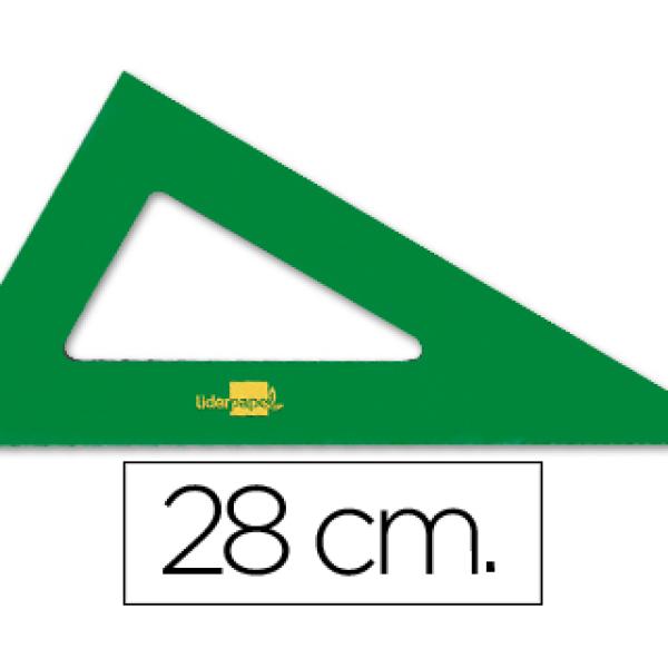 Esquadro 28 cm Plastico Verde