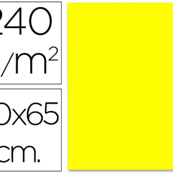 Cartolina 240 Gr 50X65 cm Amarelo Limão