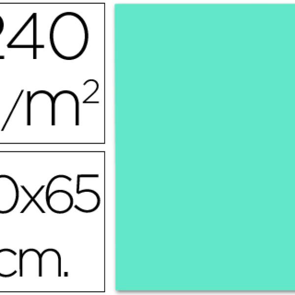 Cartolina 240 Gr 50X65 cm Azul Turquesa