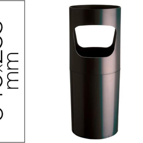 Porta Guarda - Chuva Archivo 2000 em Plastico de Cor Preto Opaco 640x255 mm