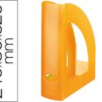 Porta Revistas Plastico Laranja Translucido