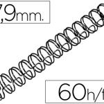 Espiral Gbc Preta Modelo Wire 3:1 7,9 mm N.5 c/ Capacidadee p/ 60 Folhas
