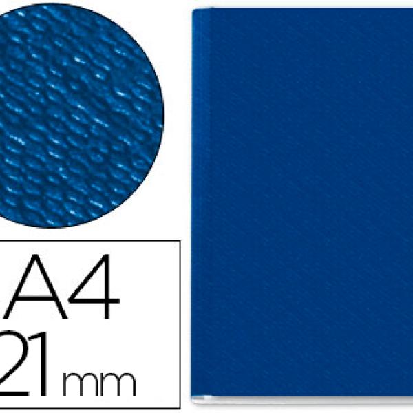 Capa de Encadernacao Leitz Channel Rigida Azul Lombada 21 mm Capacidadee 210 Folhas