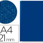Capa de Encadernacao Leitz Channel Rigida Azul Lombada 21 mm Capacidadee 210 Folhas