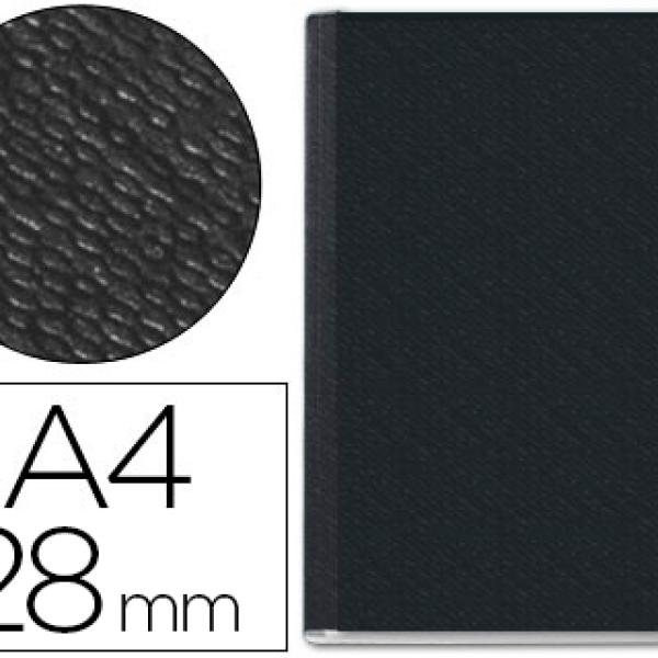 Capa de Encadernacao Leitz Channel Rigida Preta Lombada 28 mm Capacidadee 280 Folhas