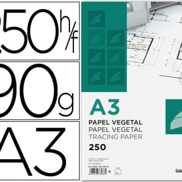 Papel Vegetal Din - A3 90Gr Folha (1 Unidade)